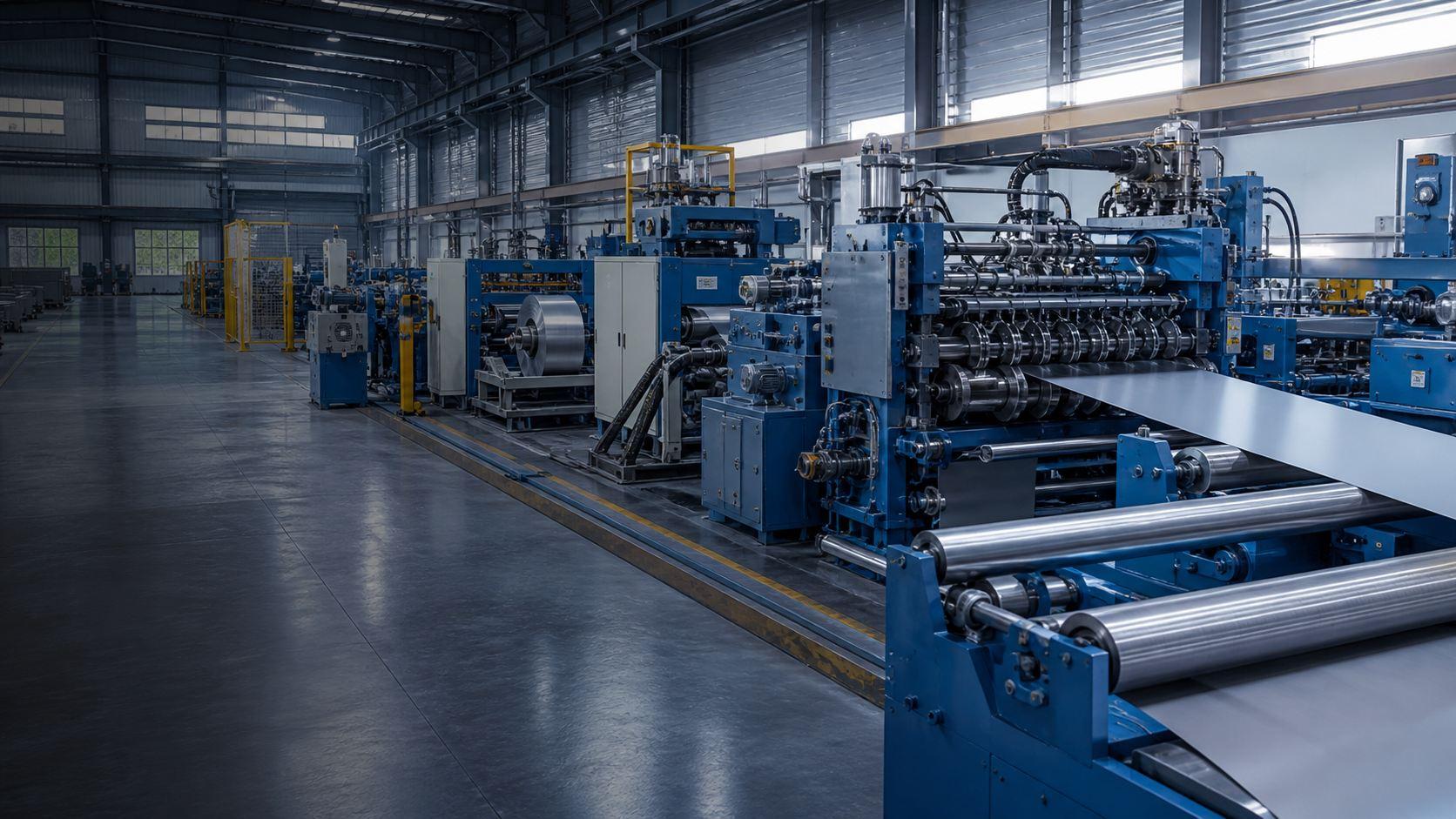 Automated steel coil slitting and Cut-to-Length processing line
